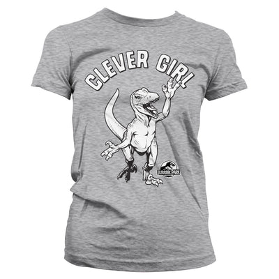 Jurassic Park - Clever Girl - Women T-Shirt (Heather Grey)