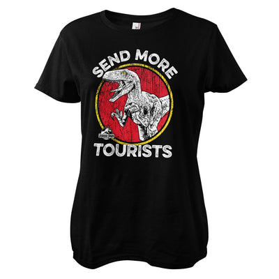 Jurassic Park - Send More Tourists Women T-Shirt (Black)