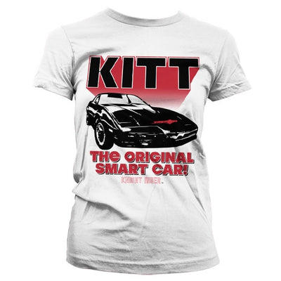 Knight Rider - KITT The Original Smart Car Women T-Shirt (White)