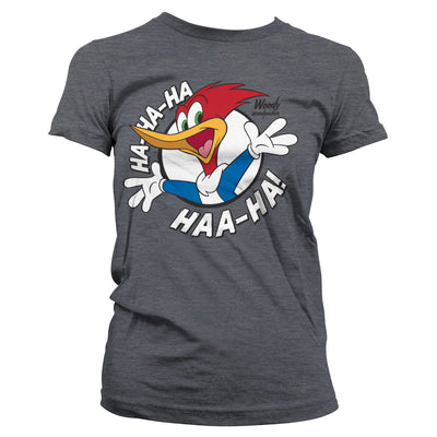 Woody Woodpecker - HAHAHA Women T-Shirt (Dark-Heather)