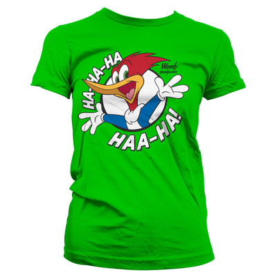 Woody Woodpecker - HAHAHA Women T-Shirt (Green)