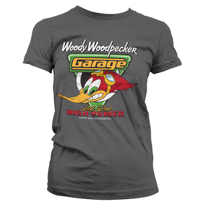 Woody Woodpecker - Garage Women T-Shirt (Dark Grey)