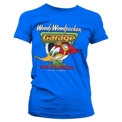 Woody Woodpecker - Garage Women T-Shirt (Blue)