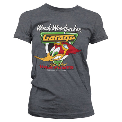 Woody Woodpecker - Garage Women T-Shirt (Dark-Heather)