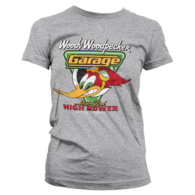 Woody Woodpecker - Garage Women T-Shirt (Heather Grey)