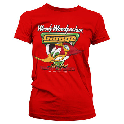 Woody Woodpecker - Garage Women T-Shirt (Red)