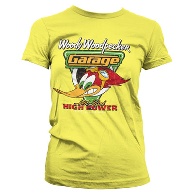 Woody Woodpecker - Garage Women T-Shirt (Yellow)