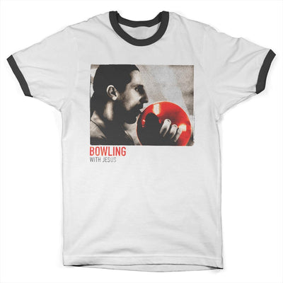The Big Lebowski - Bowling With Jesus Ringer Mens T-Shirt