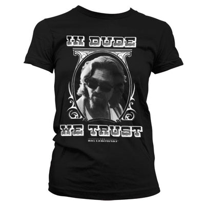 The Big Lebowski - In Dude We Trust Women T-Shirt (Black)