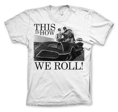 Batman - This Is How We Roll Mens T-Shirt (White)