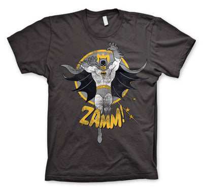 Batman - Zamm! Mens T-Shirt (Dark Grey)