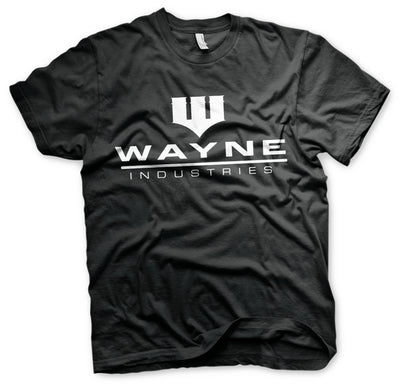 Batman - Wayne Industries Logo Big & Tall Mens T-Shirt (Black)