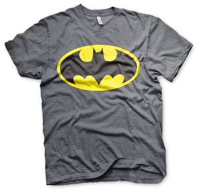 Batman - Signal Logo Mens T-Shirt (Dark-Heather)