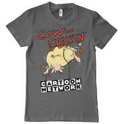 Cow and Chicken - Balloon Mens T-Shirt