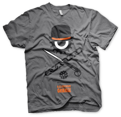 A Clockwork Orange - Bowler Eye Mens T-Shirt (Dark Grey)