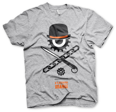 A Clockwork Orange - Bowler Eye Mens T-Shirt (Heather Grey)