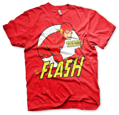 The Flash - Fastest Man Alive Mens T-Shirt (Red)