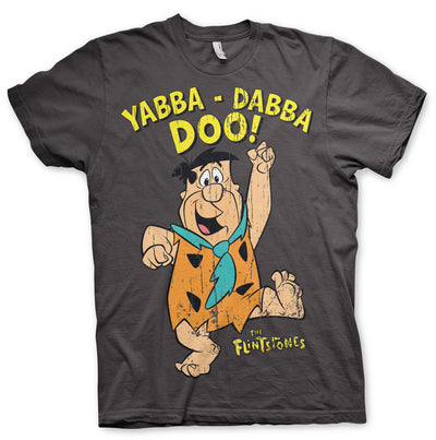 The Flintstones - Yabba-Dabba-Doo Mens T-Shirt (Olive)