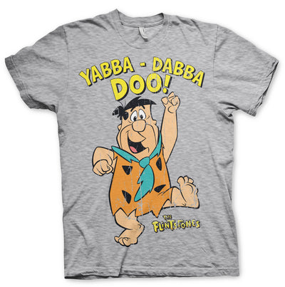 The Flintstones - Yabba-Dabba-Doo Mens T-Shirt (Heather Grey)