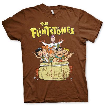 The Flintstones - Mens T-Shirt (Brown)