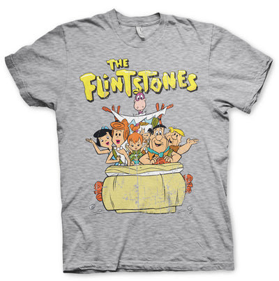 The Flintstones - Mens T-Shirt (Heather Grey)