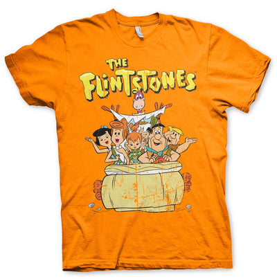 The Flintstones - Mens T-Shirt (Orange)