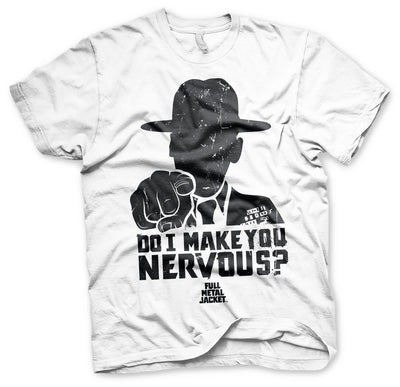 Full Metal Jacket - Do I Make You Nervous Mens T-Shirt (White)