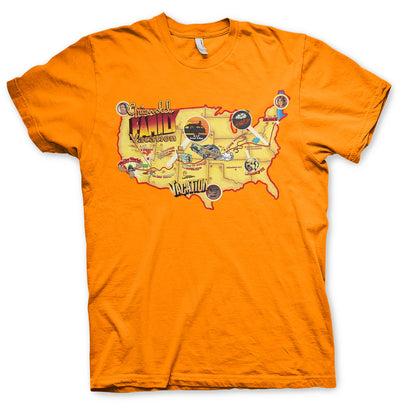 National Lampoon's - Lampoon's Vacation Roadmap Mens T-Shirt (Orange)