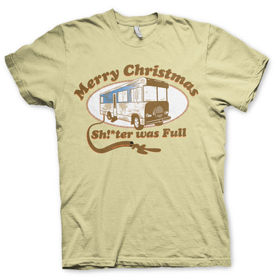 National Lampoon's - Christmas - Shitter Was Full Mens T-Shirt (Khaki)