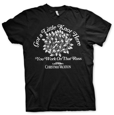 National Lampoon's - Christmas - Got a Little Knot Here Mens T-Shirt (Black)