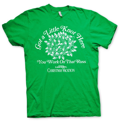 National Lampoon's - Christmas - Got a Little Knot Here Mens T-Shirt (Green)