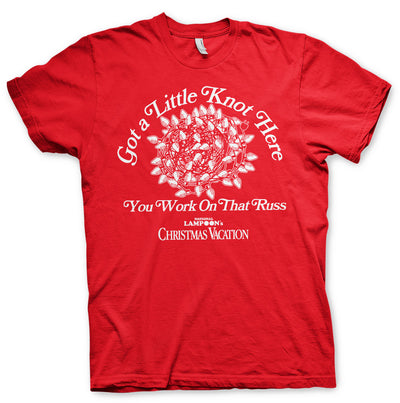 National Lampoon's - Christmas - Got a Little Knot Here Mens T-Shirt (Red)