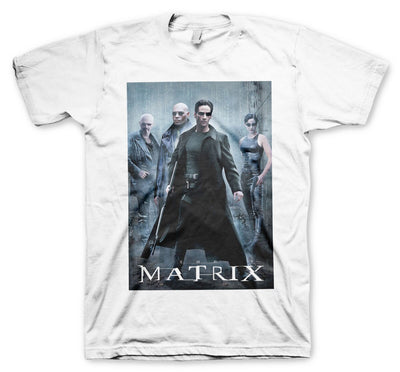 The Matrix - Poster Mens T-Shirt (White)