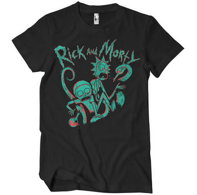 Rick and Morty - Duotone Big & Tall Mens T-Shirt (Black)