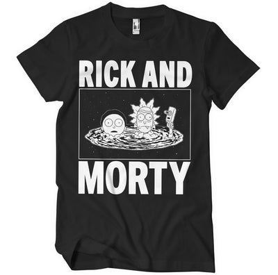 Rick and Morty - Big & Tall Mens T-Shirt (Black)