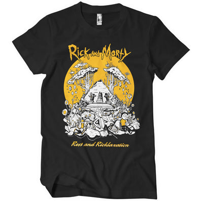 Rick and Morty - Rest And Ricklaxation Big & Tall Mens T-Shirt (Black)