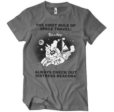 Rick and Morty - Distressed Beacons Mens T-Shirt
