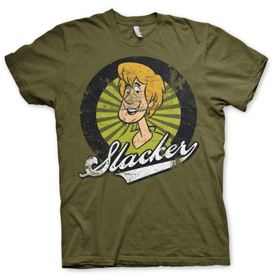 Scooby Doo - Shaggy The Slacker Mens T-Shirt (Olive)