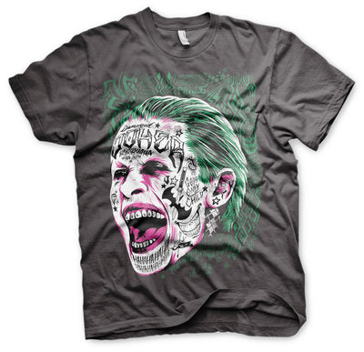 Suicide Squad - Joker Mens T-Shirt (Dark Grey)