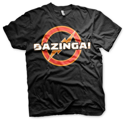The Big Bang Theory - Bazinga Underground Logo Big & Tall Mens T-Shirt (Black)
