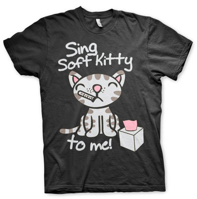 The Big Bang Theory - Sing Soft Kitty To Me Big & Tall Mens T-Shirt (Black)