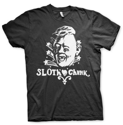 The Goonies - Sloth Loves Chunk Mens T-Shirt (Black)
