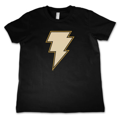 Black Adam - Lightning Logo Kids T-Shirt (Black)