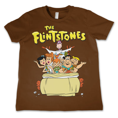 The Flintstones - Unisex Kids T-Shirt (Brown)