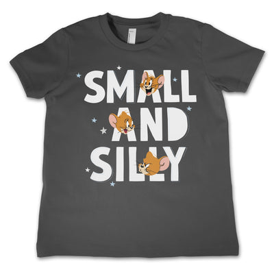 Tom & Jerry - Jerry - Small and Silly Kids T-Shirt (Dark Grey)