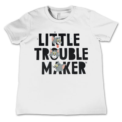Tom & Jerry - Tom - Little Trouble Maker Kids T-Shirt (White)