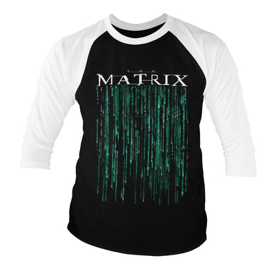 The Matrix - Baseball 3/4 Sleeve T-Shirt (White-Black)