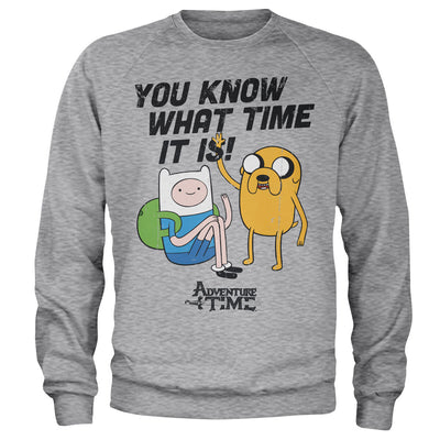 Adventure Time - It's Adventure Sweatshirt (Heather Grey)