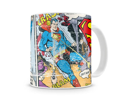 Superman - Distressed Comic Strip Coffee Mug