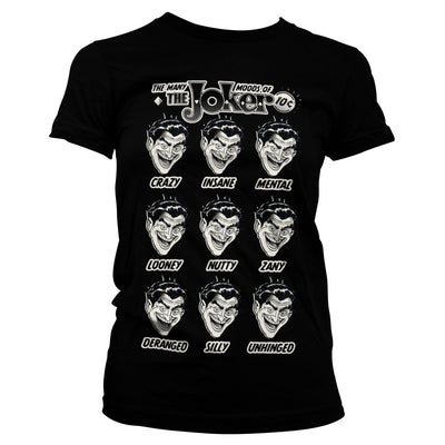 Batman - The Many Moods Of The Joker Women T-Shirt (Black)